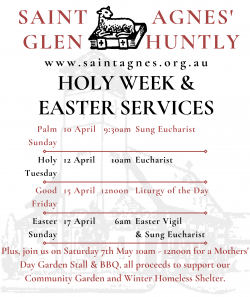 StAg Holy Week and Easter